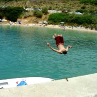 Jumping on a nice beach 2004