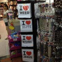 Jesus, bitches, sluts and weed