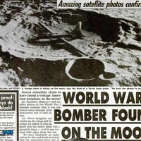WW2 bomber found on the moon!