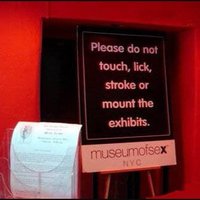 Sign at a museum