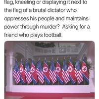 the flag