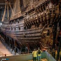 Swedish warship Vasa. Sunk in 1628, recovered from the sea floor after 333 years
