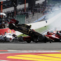 First corner crash, 2012 Belgian Grand Prix, Spa-Francorchamps