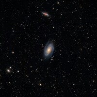 Galaxies and stars in the vastness of space by thibault henry