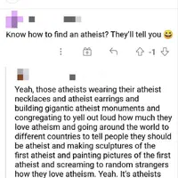 All hail first athiest