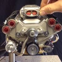 mini 45cc model V8 with fuel injection