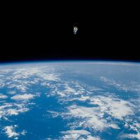 First untethered spacewalk (Bruce McCandless)