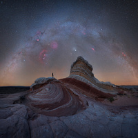 Winter Milkyway in White Pocket by Jose Luis Martinez