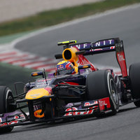 Mark Webber in the 2013 Red Bull Renault