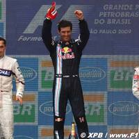 Mark Webber (AUS) wins 2009 Brazilian Formula 1 Grand Prix
