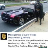Batman stopped by Police