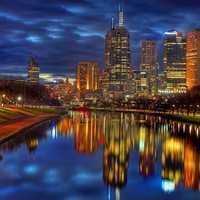 Melbourne, Australia as seen from the Yarra River