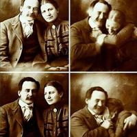 This couple from 1890 kept getting the giggles as they posed