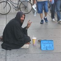 How could you say no to a homeless Jedi?