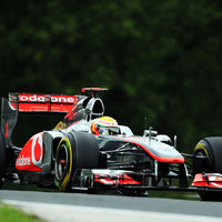 Lewis Hamilton in a McLaren MP4-26 at Budapest, Hungary