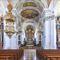 Catholic parish church of St. Nicholas in Murnau by Herbert A. Franke