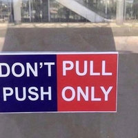 Confusing sign