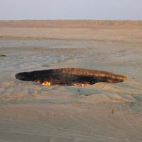 Turkmenistan Desert, Darvaza flaming crater