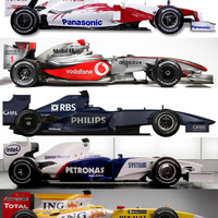 2009 Formula 1 racing cars