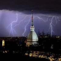 Lightning storm of Turin