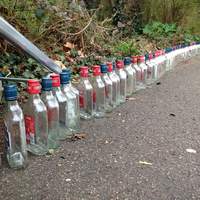 112 bottles of Vodka found in the hedge