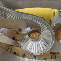 The new elegant staircase by Herbert A. Franke