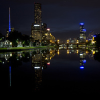 Yarra River, Melbourne at night