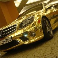 Gold C63 AMG 