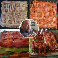 bacon bacon lettuce tomato and bacon sandwich
