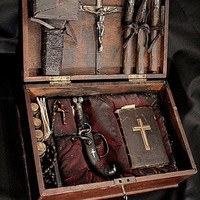 19th century french vampire hunting kit