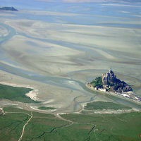 Mont Saint-Michel at low tide