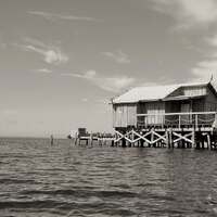 Fish shack, Bull Bay, Cape Haze, FL. My pic, 2015