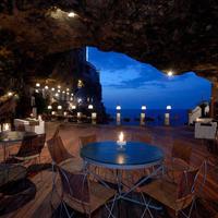 Grotta Palazzese, a restaurant located inside a cave facing the Adriatic Sea
