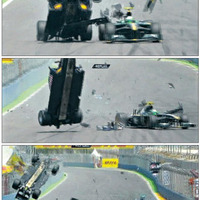 Mark Webber walks away unhurt from massive crash, European Grand Prix, Spain