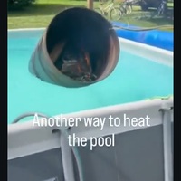 Ghetto pool heater 