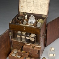 Mahogany medicine chest, England, 1801-1900
