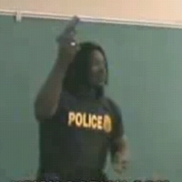 Law Enforcement Brutha Shoots Himself in Class