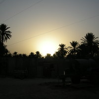 sunsets, palmtrees and concertina wire (iraq)