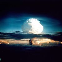 Nuclear weapon test Mike (yield 10.4 Mt) on Enewetak Atoll