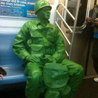 Army on patrol on our trains