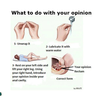 what to do with your opinion