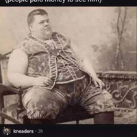 Comically fat