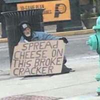 Cracker near a barrel 
