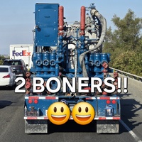 Stuck in traffic behind pulse with his double dick load