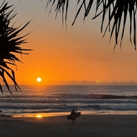 catching the sunrise