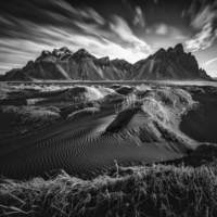 Vestrahorn, Iceland by RYSZARD LOMNICKI