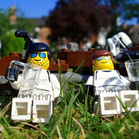 Lego storm troopers relaxing