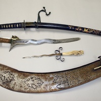 Japanese sword, Moro sword, European dagger, Indio Beheading Sword