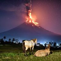 Mount Mayon Erupting, Philippines, 2018