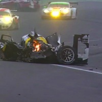 Mark Webber uses another of his 9 lives in high speed Interlagos crash
